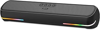 Pebble Glide 20 Bluetooth Speaker | 20W Deep Bass Sound | RGB Lights | TWS Pairing | 2.0 Channel Surround Sound | 4000mAh Battery | Onboard Controls