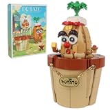 Potato Model Building Set - Creative Potted Plant Building Blocks Toy for Kids & Adults&comma; Compatible with Lego&comma; DIY Home & Office Decor&comma; Ideal Gift for Birthday&comma; Christmas &lpar;JJ9208&rpar;