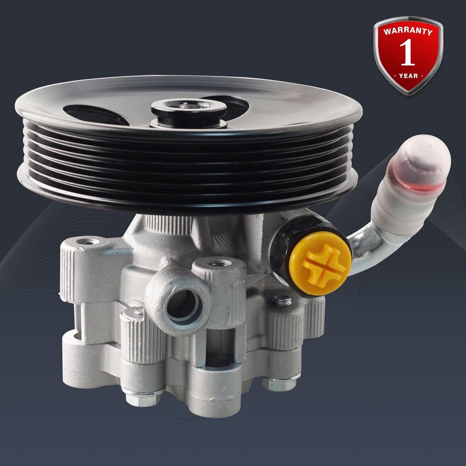 Power Steering Pump 4782523AF with Pulley Compatible with Chrysler 300 2005-2010 Dodge Charger 2006-2010 Magnum 2005-2008 Challenger 2.7L 3.5L V6 Replaces 21-5439 96-5439 6129PX 4782523AD