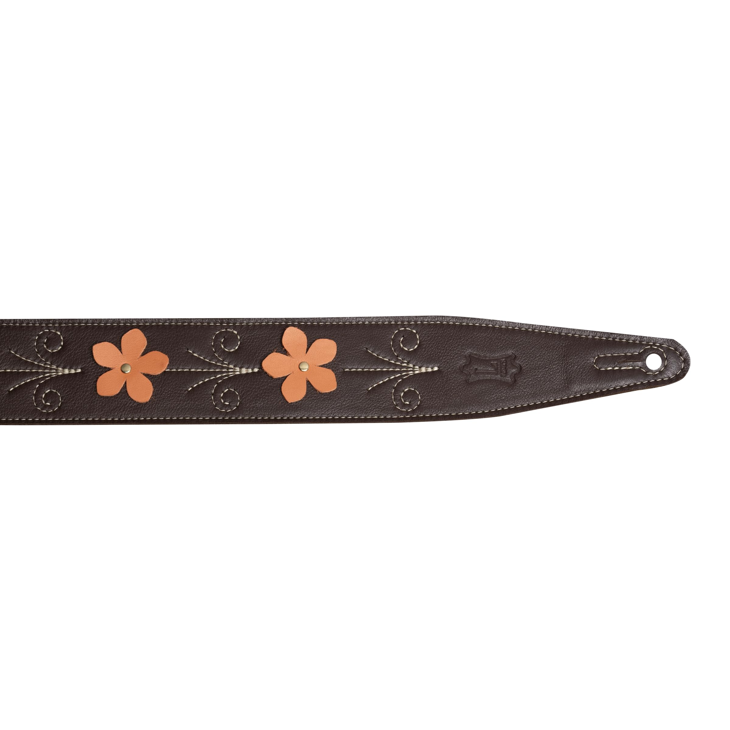 Levy's In Bloom Series - Correa para guitarra (piel, 6,35 cm), diseño de flores