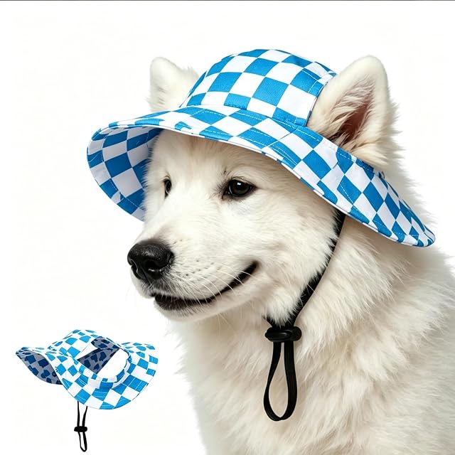 Sombrero de Sol Ajustable para Perro con Agujeros para Orejas
