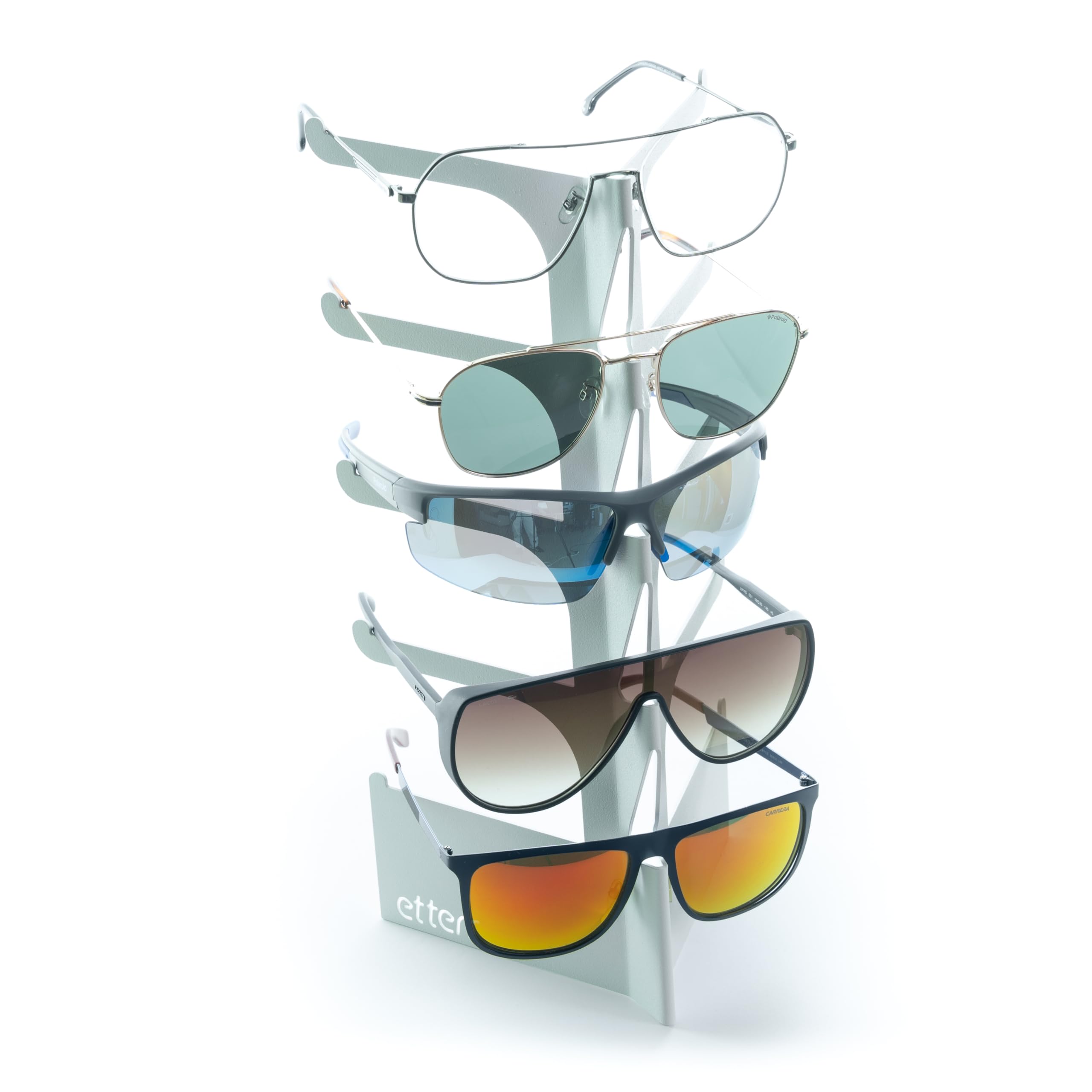 Portagafas De PU Con Base Forrada - Soporte Para Gafas De Sol Y De Vista, Práctico Y Protector