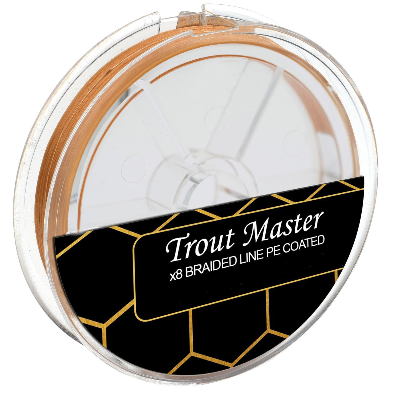 Trout Master Fine Gold X8 PE 0,08mm 6,8kg - 120m Angelschnur, Geflechtschnur, Schnur zum Forellenangeln