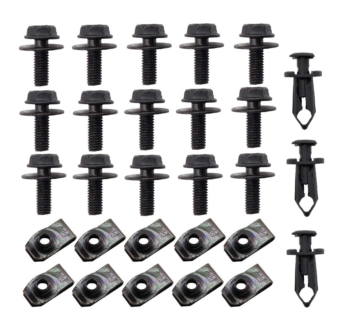 Buy MOTOKU 28pc Engine Under Cover Splash Shield Guard Body Bolts