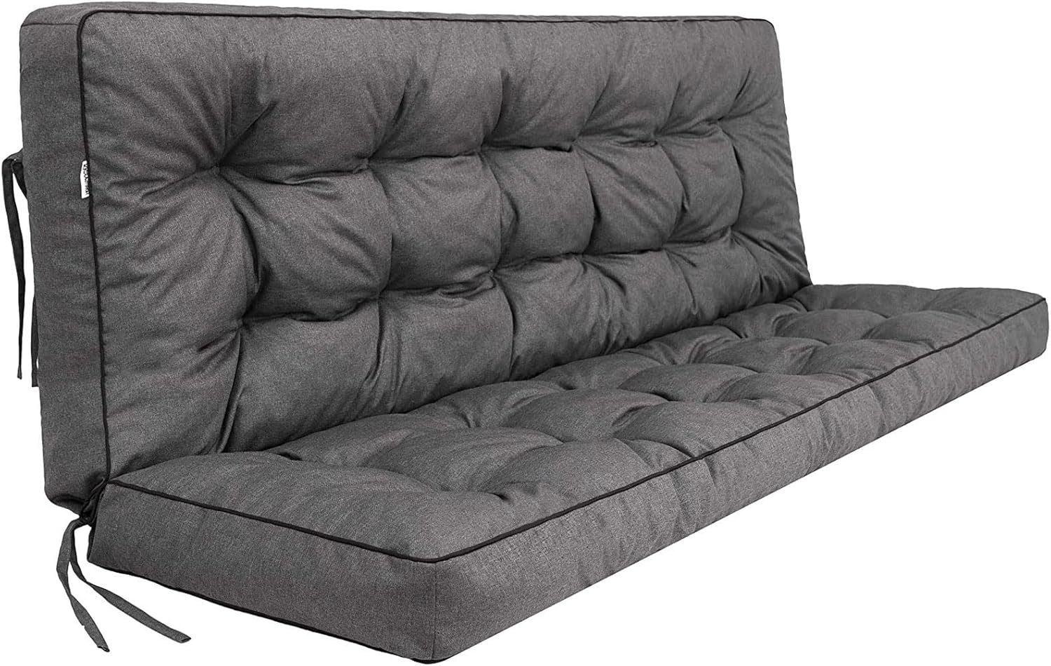 rlosqvee Outside Benches Cushion with Backrest, Thicken