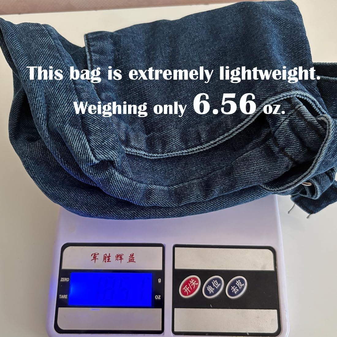 2 Pcs Small Denim Purses Blue Jean Shoulder Bag Hobo Crossbody Bags Adjustable Cell Phone Bags for Women - Image 5