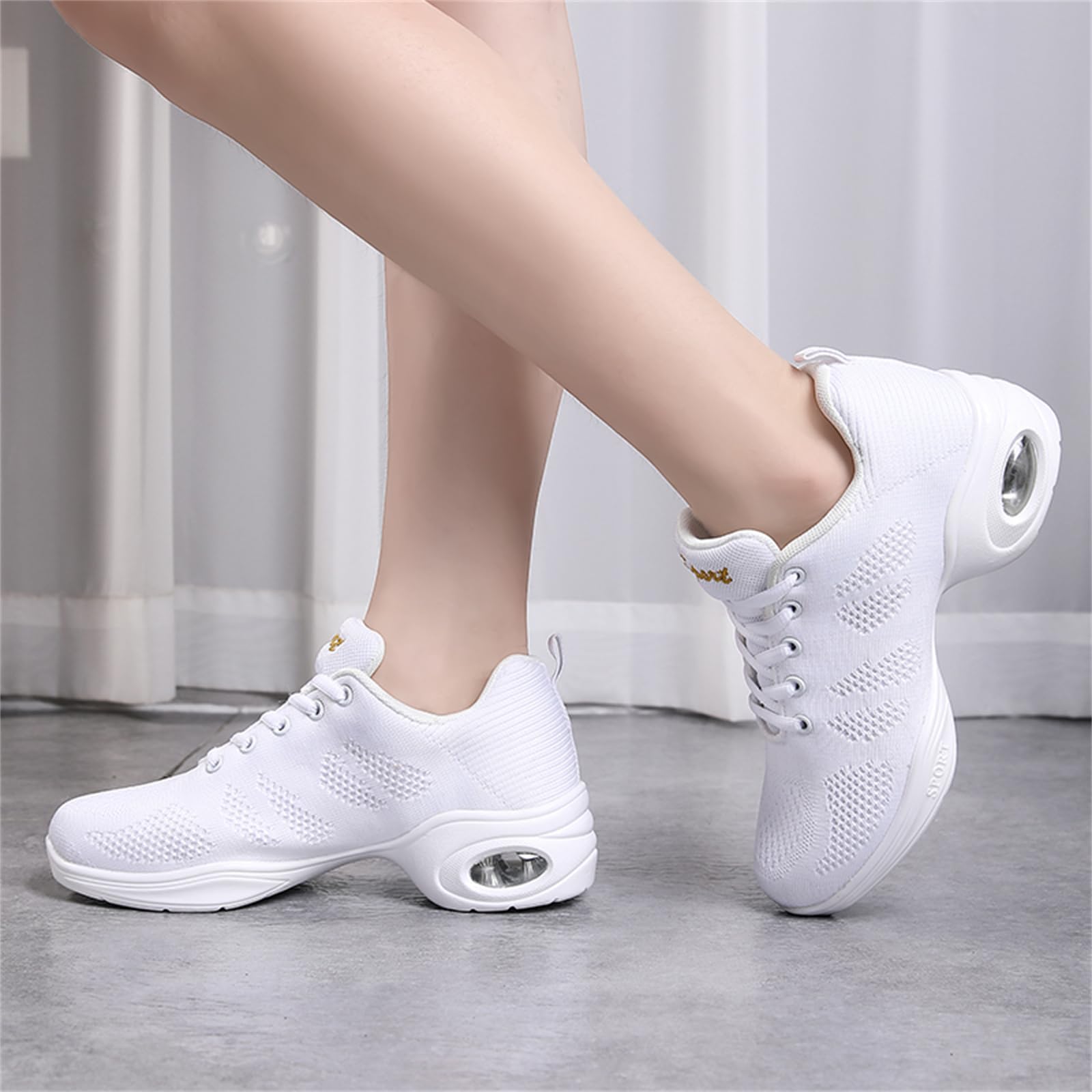Damskie buty do cheerleaderek Buty do tańca nowoczesnego Miękkie dno oddychające tenisówki