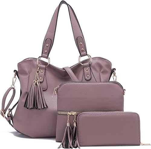 Miniatura 7 de Juego de carteras y carteras para mujer, bolso grande con cartera, 3 unidades