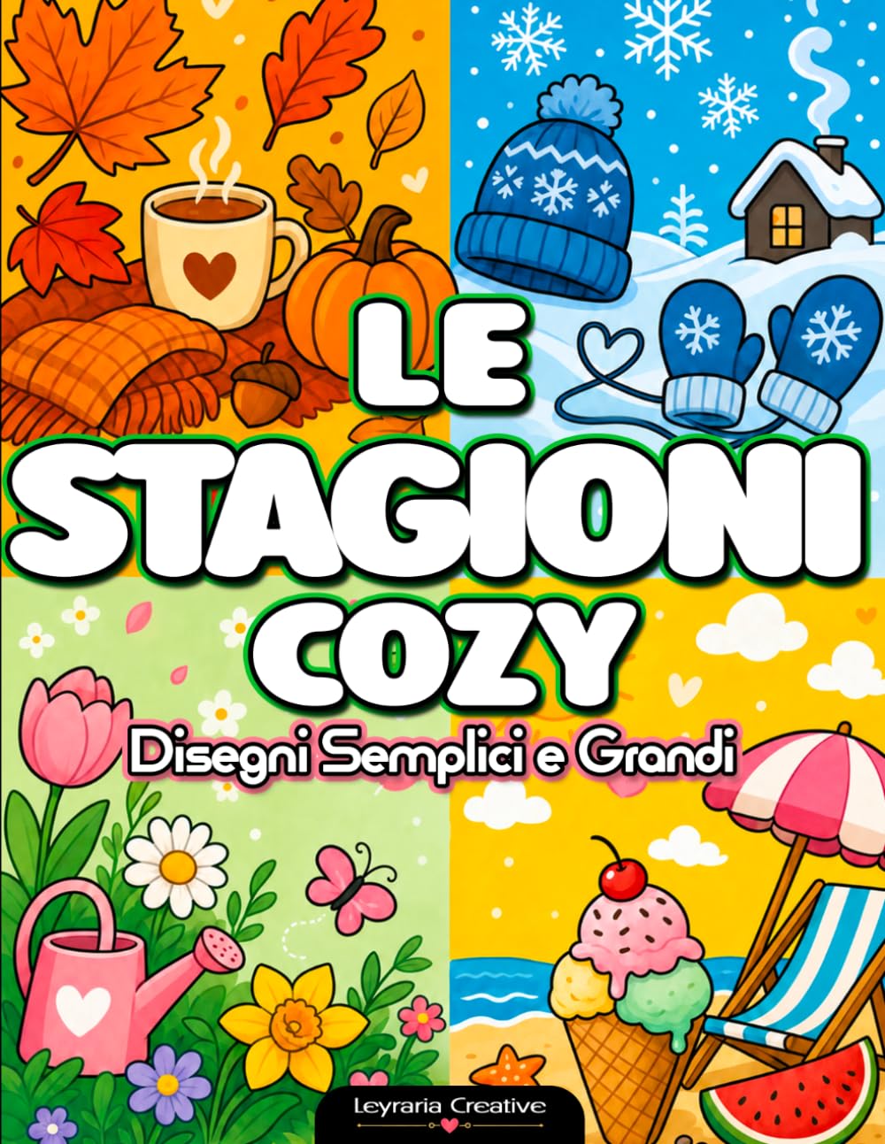 Le Stagioni Cozy: Disegni Semplici e Grandi