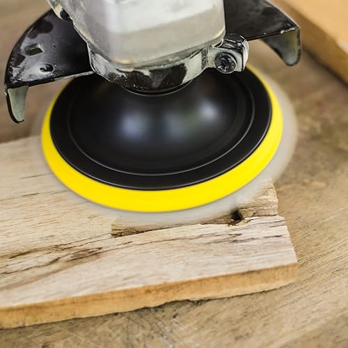 Miniatura 8 de HARFINGTON Juego de 4 almohadillas de pulido de lana de 6 pulgadas, juego de almohadillas de pulido de lana de 6 pulgadas con adaptador de taladro