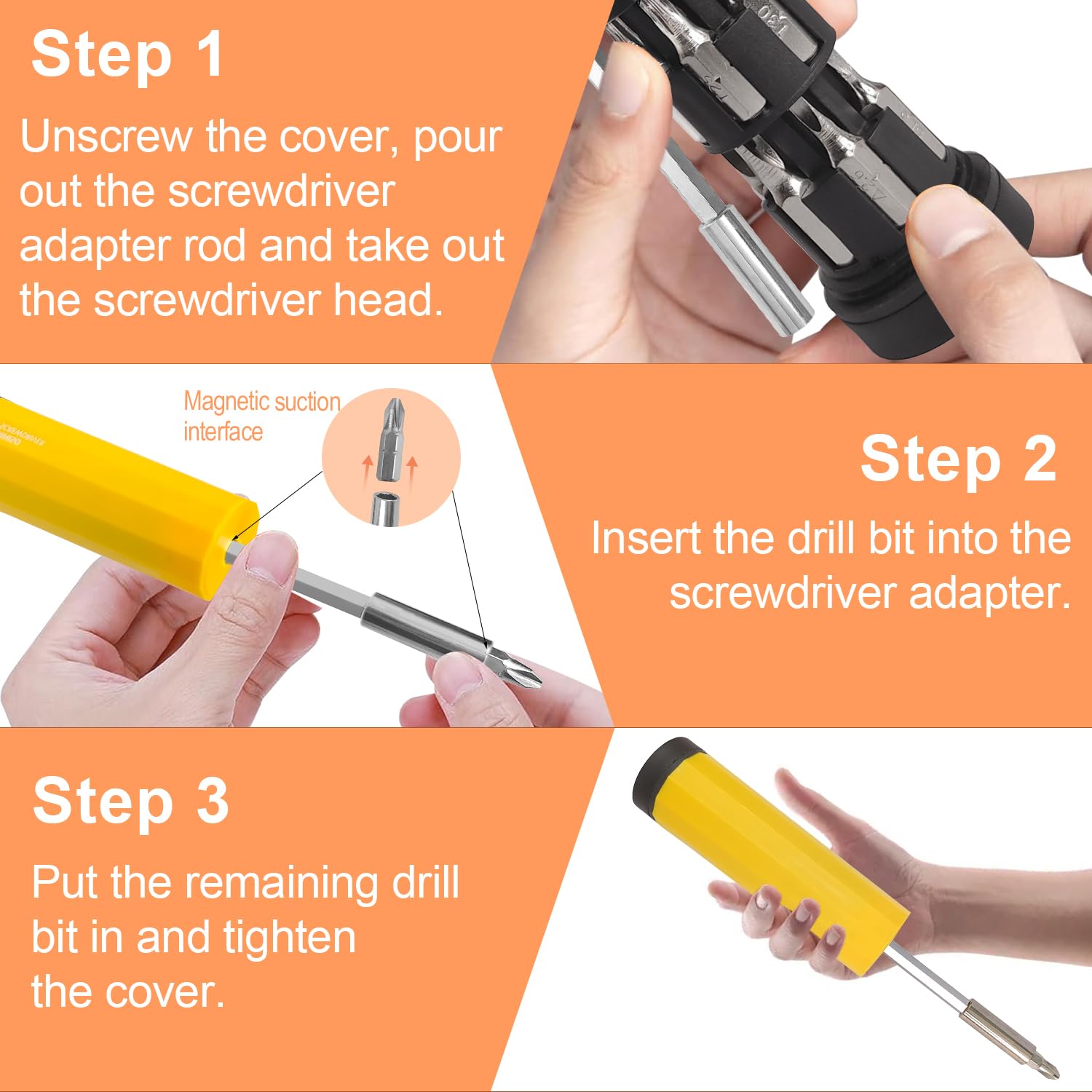 18-Piece Screwdriver Set - Multibit Precision Tool Kit With Magnetic Tips