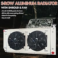 Vista 2 de Radiador de núcleo de 3 filas para Chevy GMC C1500 C2500 C3500 K1500 K2500 K2500 K3500 Suburban Tahoe Yukon Cadillac Escalade Pickup 5.7L 7.4L V8 95