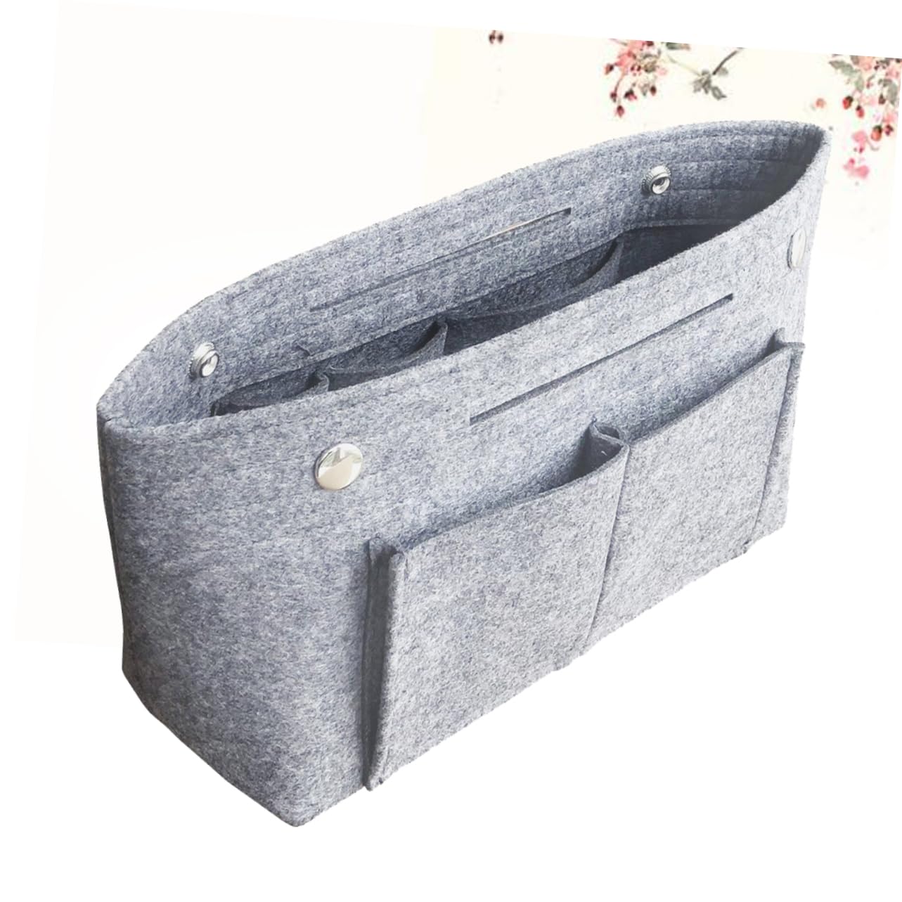Paquet de Toilette Portable Trousse de Maquillage en Feutre pour Organiser Cosmétiques Grosse Capacité en Tissu Compact pour Voyage d'affaires et Salle de Sport