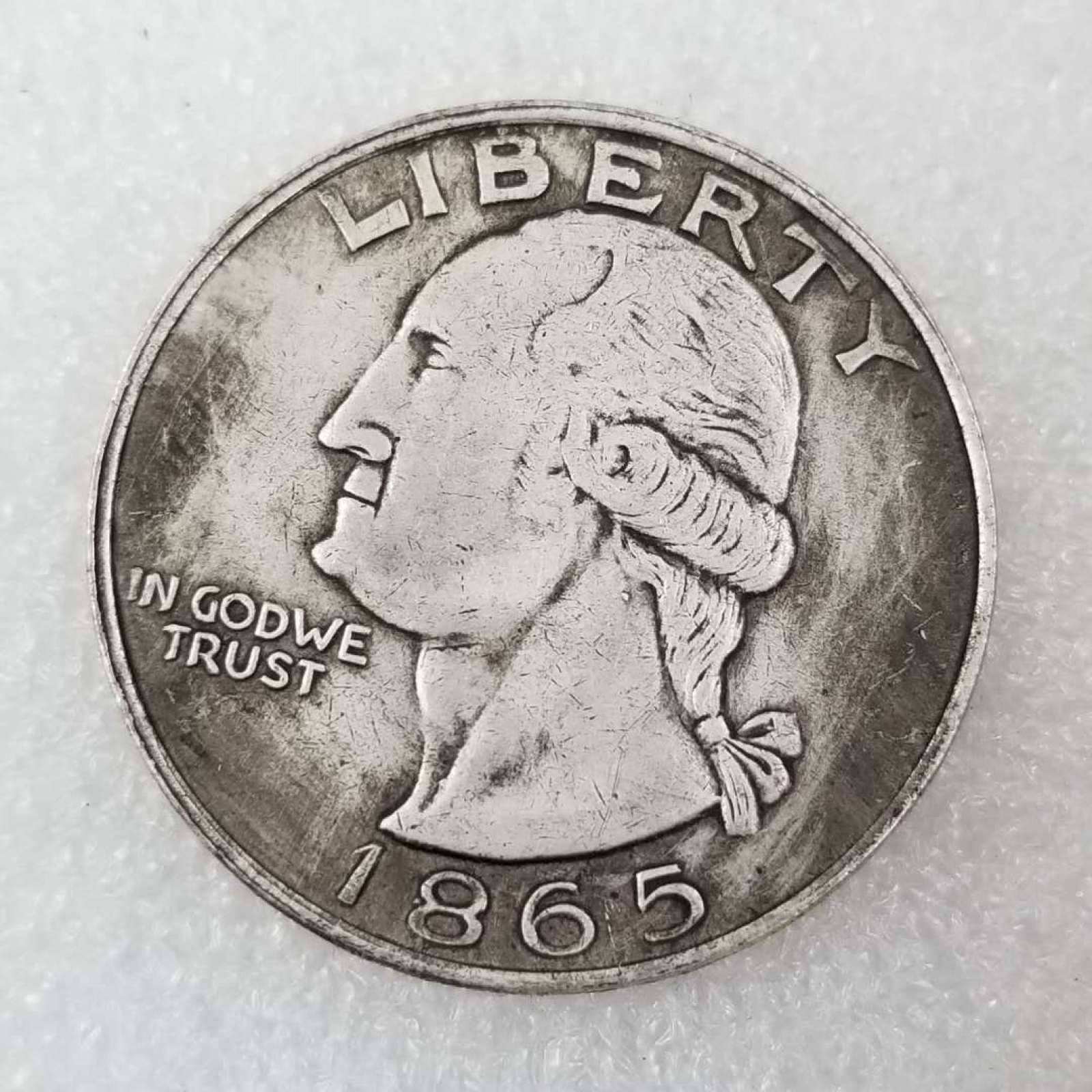 1865 Commemorative Coin Antique Silver Dollar Commemorative Silver