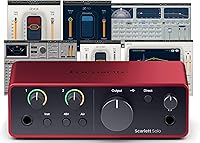 Vista 1 de Focusrite Scarlett Solo (4.ª generación) Interfaz de audio USB y músicos de ondas 2