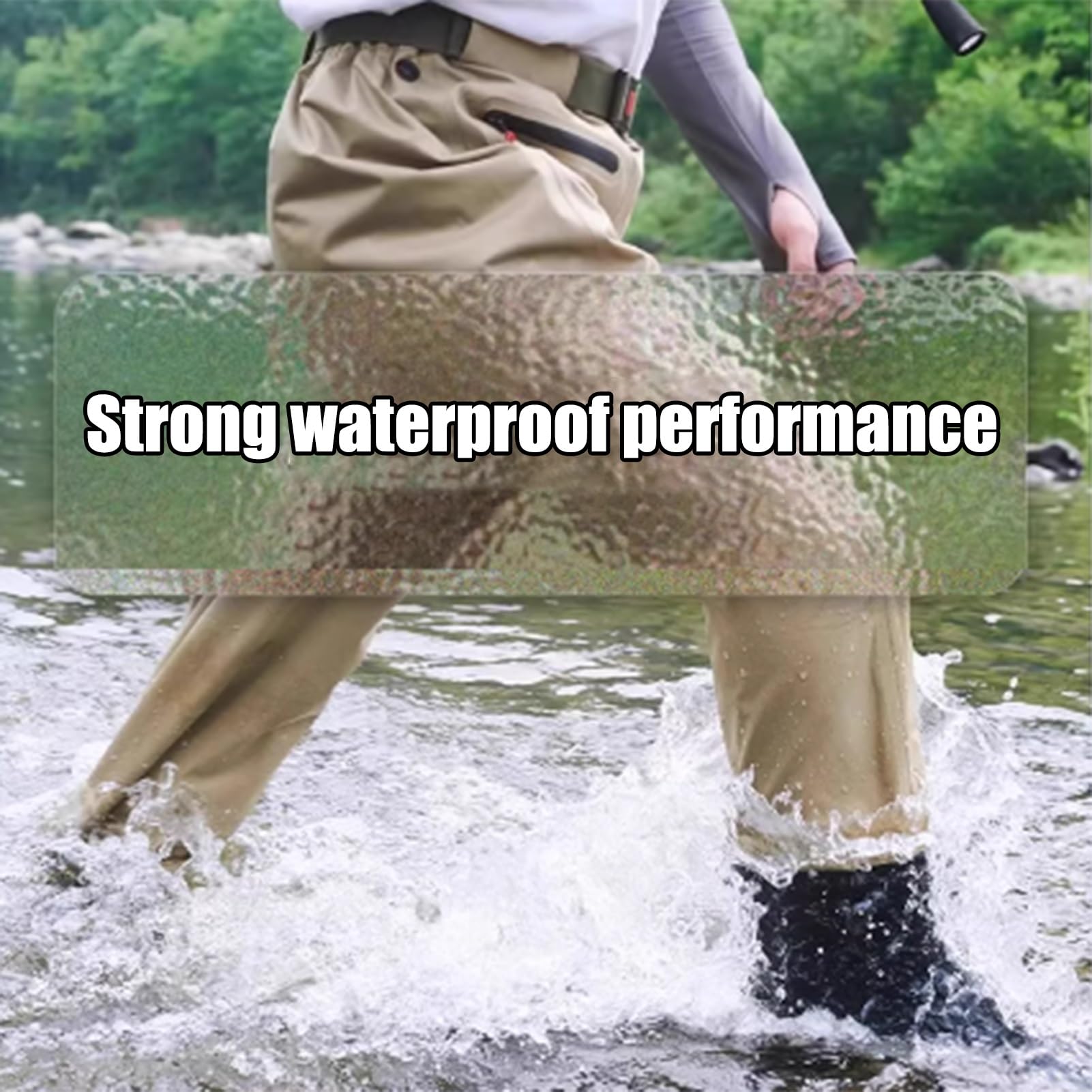 Stivali A Coscia da Pesca Stivali da Pesca in PVC per Uomo, Impermeabili, Adatti per Pesca, esplorazione, lavori in Acqua, Lavaggio Auto