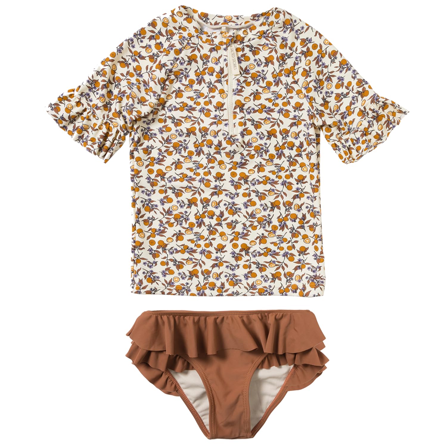 SASS24-071SBN Schwimmshirt + Badehose 2er Set mit UV-Schutz (UPF 50+) - L'orange/Sabrina (Gr. 122/128)