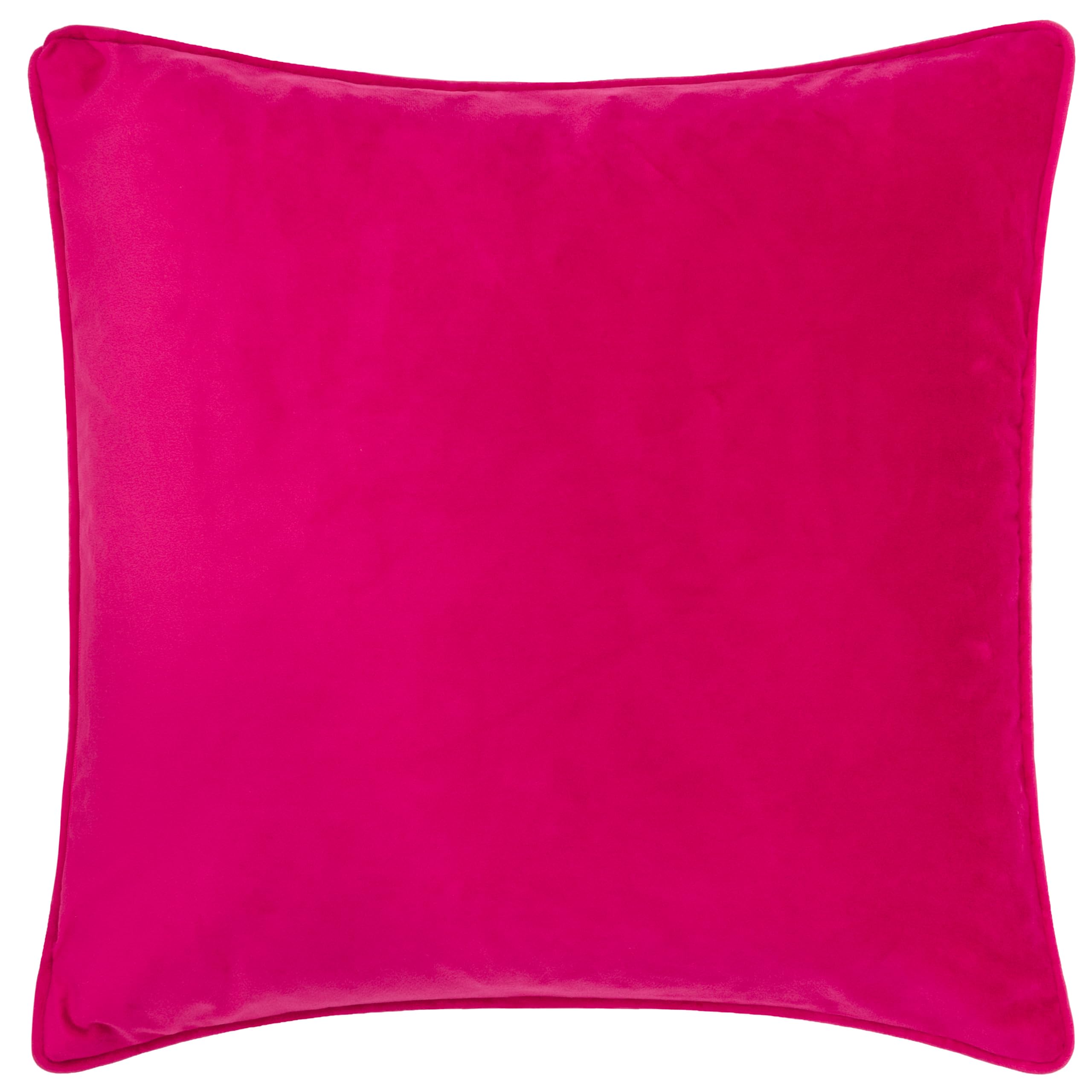 furn. Taormina Floral Piped Cushion Cover, Magenta, 43 x 43 cm (Pack of 1) - Image 2
