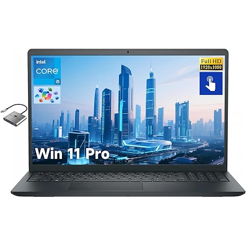 Dell Inspiron 15 Business Laptop, 15.6" FHD Touchscreen, Intel 10-Core i5-1334U, 32GB RAM 1TB SSD, Wi-Fi 6, Win 11 Pro, Laptop Computer for Work School Home Office Professional Use