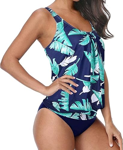 Miniatura 5 de Womens Swimsuit Size 16 Suit Two Women Bathing Piece Swimsuit with Shorts Top Swimwears Womens Plus Size
