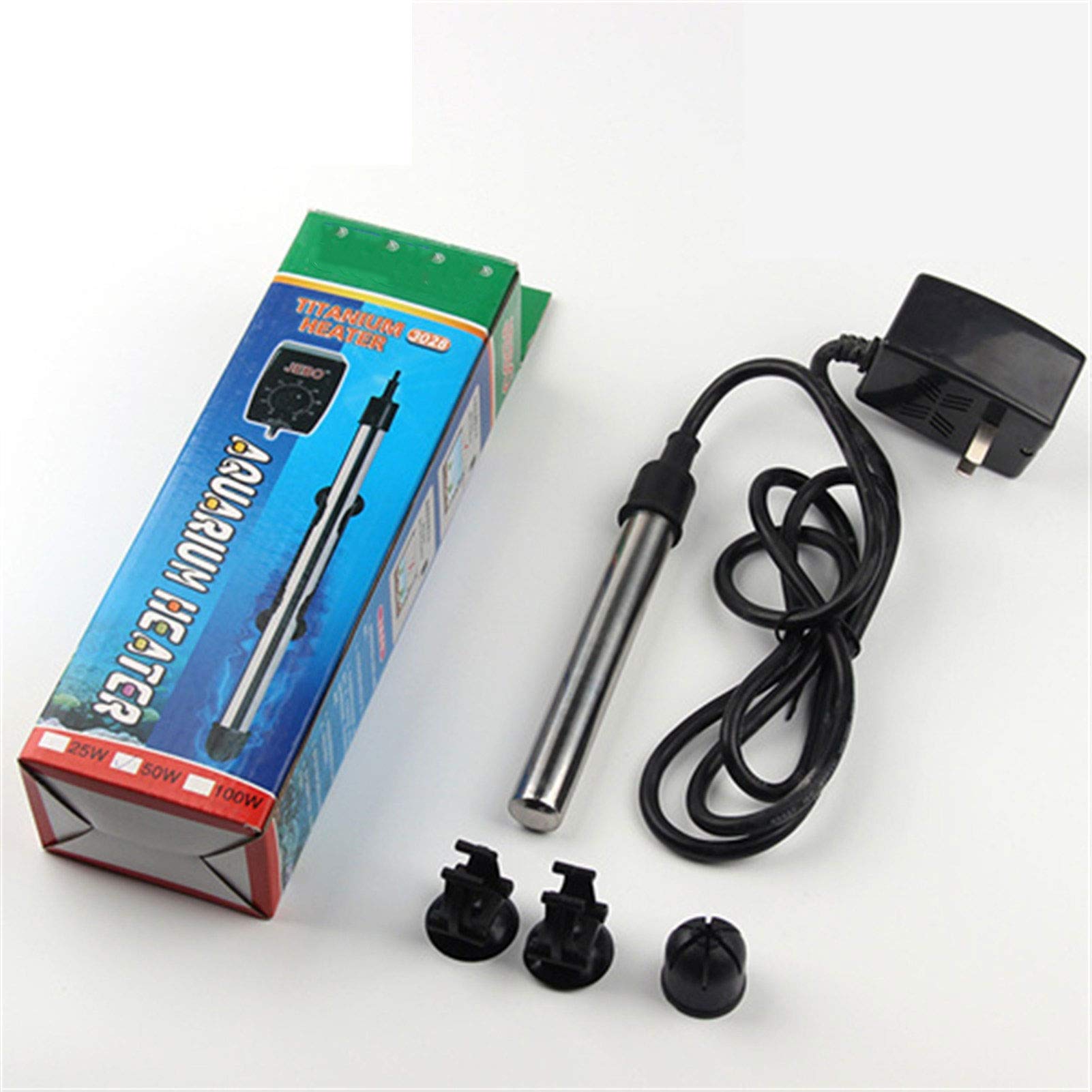 Riscaldatore per animali domestici JEBO Acquario Fish Tank acqua dell'acciaio inossidabile Corpo regolabile Temperatura Termostato riscaldatore Asta for acquari riscaldamento Stick 3028 ( Size : 50w )