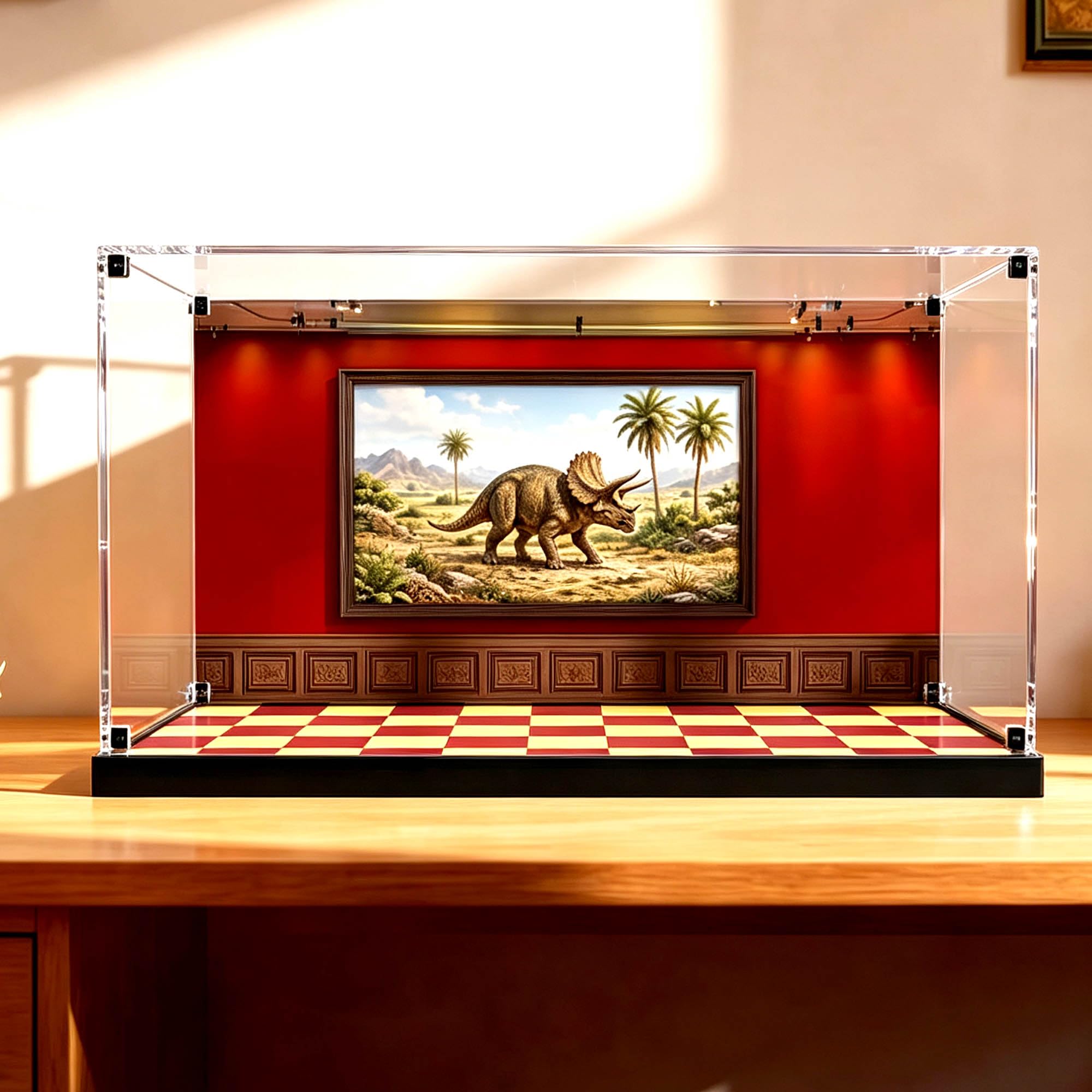 Vitrine en acrylique transparent, compatible avec les ensembles Le-go 77985