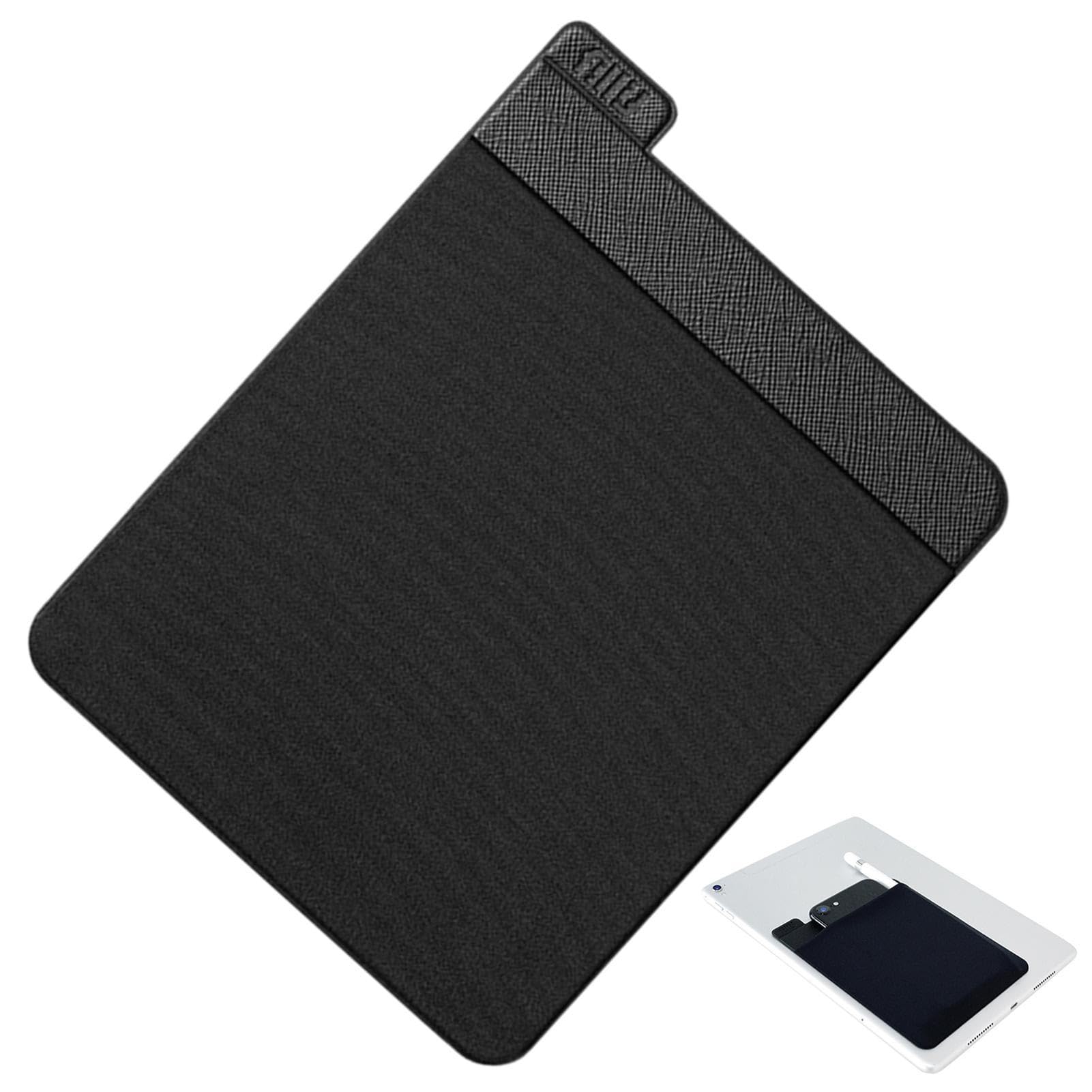 Rianpesn Black Stick-On Pouch - Water-Resistant Hard Drive Holder - Adhesive Laptop Accessory Bag Compatible With Most Laptops