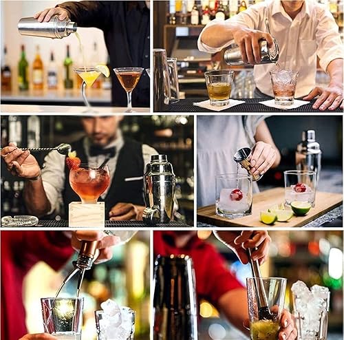 Miniatura 3 de TOEWOE 20-Piece Cocktail Shaker Set, 304 Stainless Steel Bartender Kit, Professional Bar Tool Set for Drink Mixing, Home, Bar, Party
