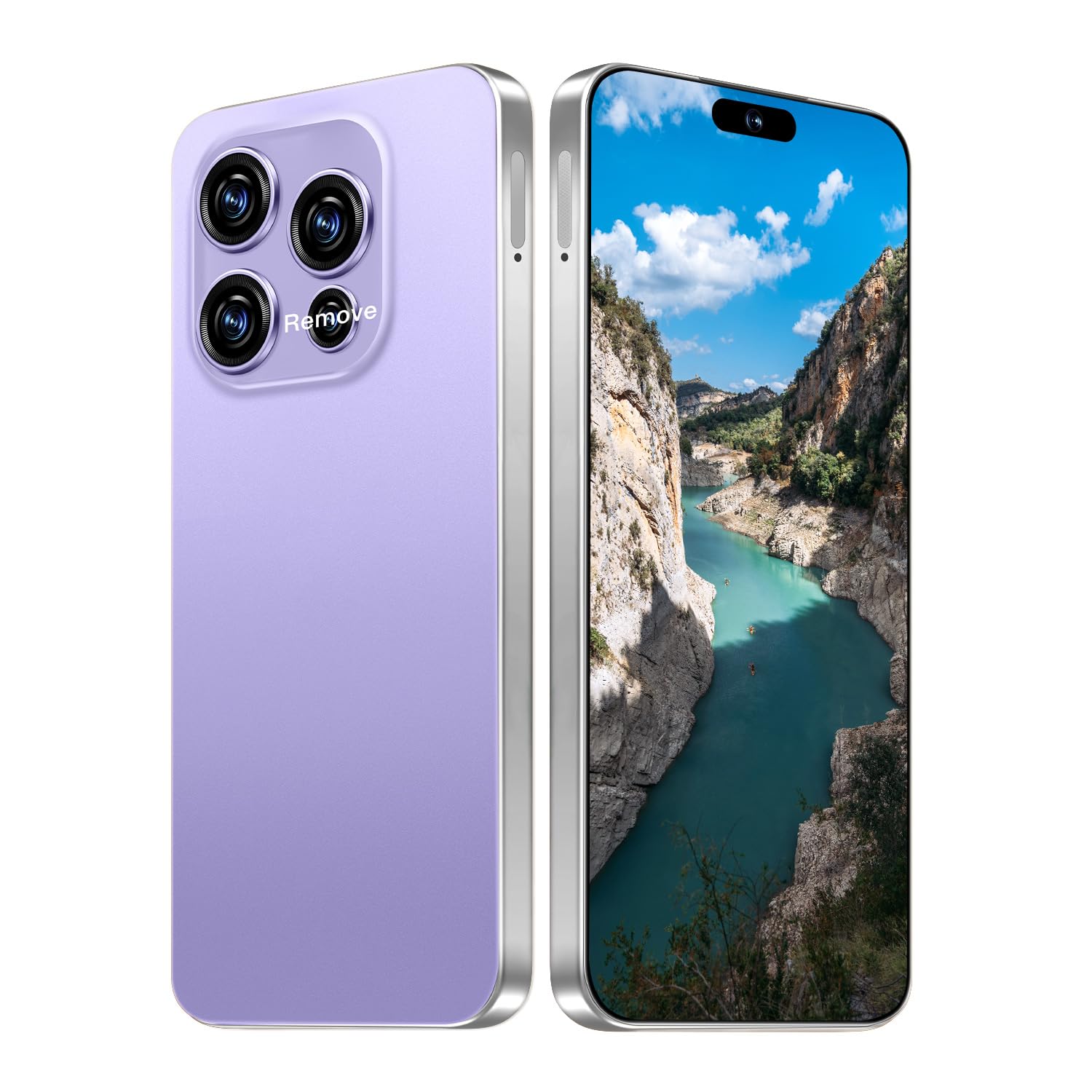 16PM Unlocked Phone,6.99" HD Screen The Phone,8+256GB with 128GB Memory Card Cell Phone, Android 13.0,108MP & 68 Camera,Photo Shortcut button/5G/Face ID/Fingerprint Lock (Gray) — view 12