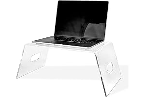 AdirHome Clear Bed Table: Comfort and Convenience for Work and Relaxation