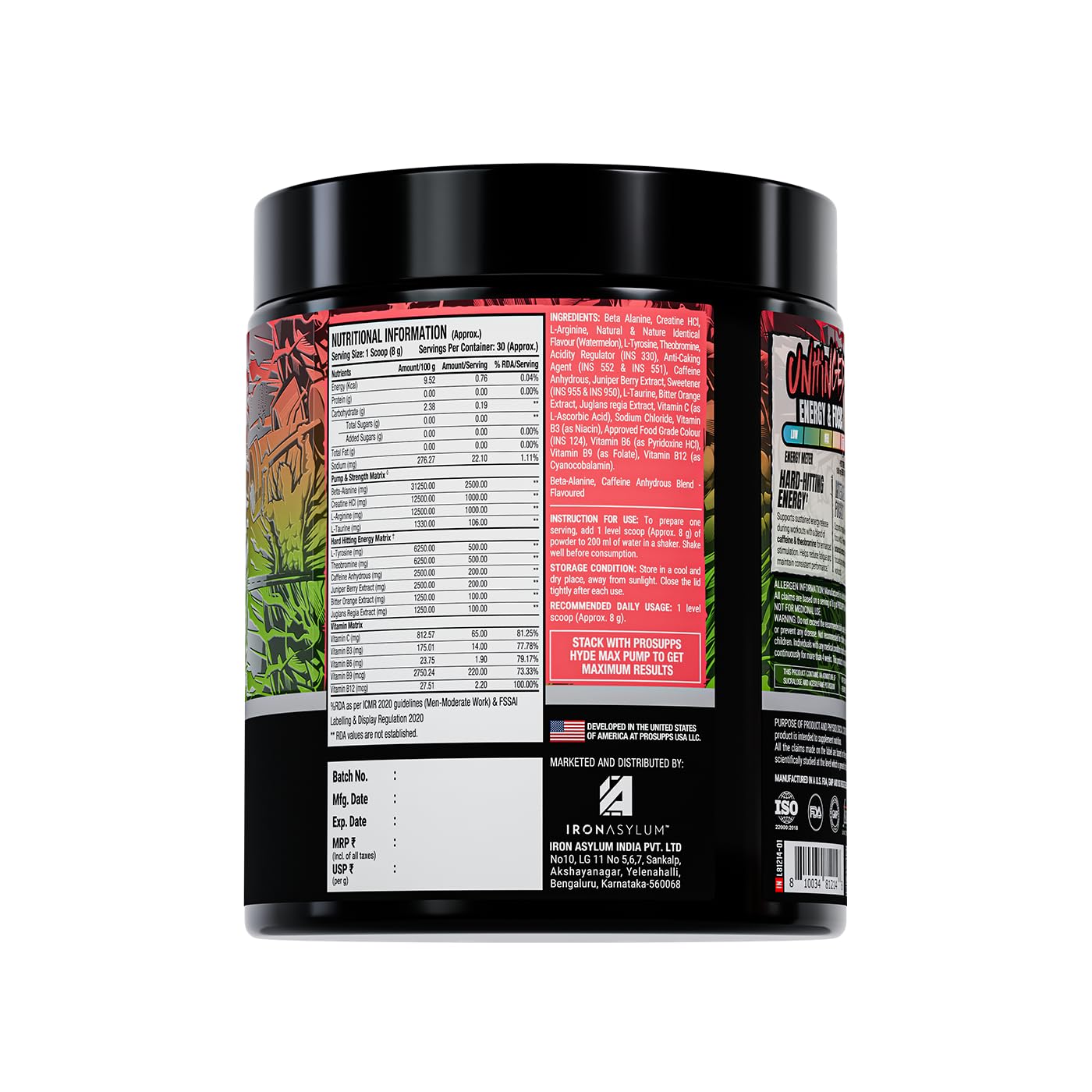 ProSupps Hyde Xtreme Watermelon High Stim Pre Workout, 30 Servings — Amazon image 4