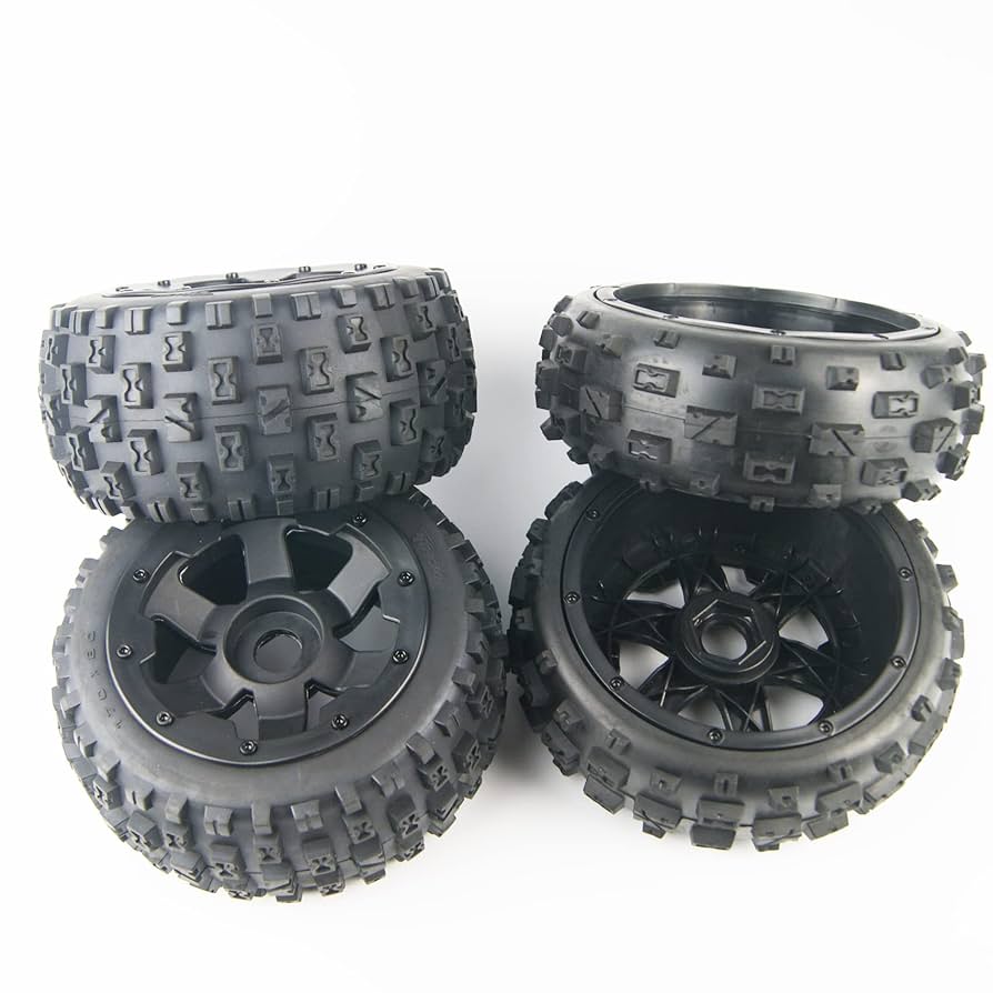 Amazon.com: TITRACING Knobby Tires Front Rear Tyres 6 Spoke