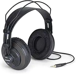 Samson Technologies SR850 Fones de ouvido de referência semi abertos, preto