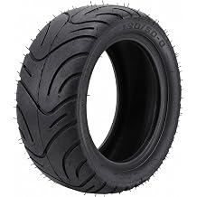130/50-8 Rear Tire, 8 Inch Tubeless Off Road Tire Puncture Proof Rubber All Terrain High Grip Replacement fit for Dirt Bike Monkey Z50, 8in Rim Scooter