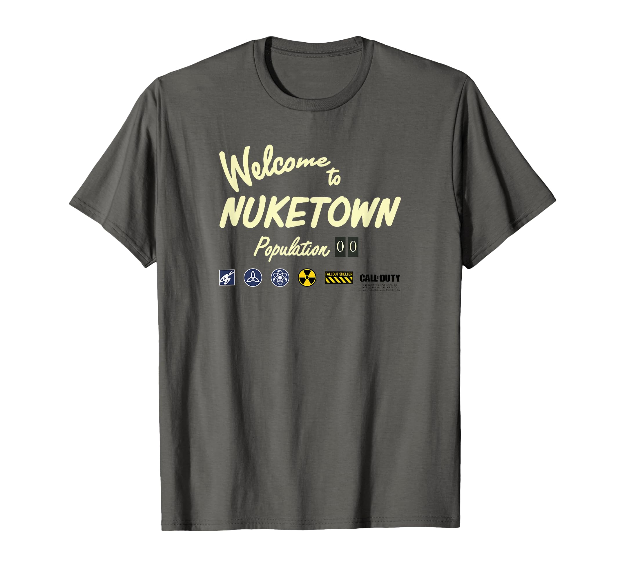 Call of Duty Nuketown Welcome Sign Video Game T-Shirt
