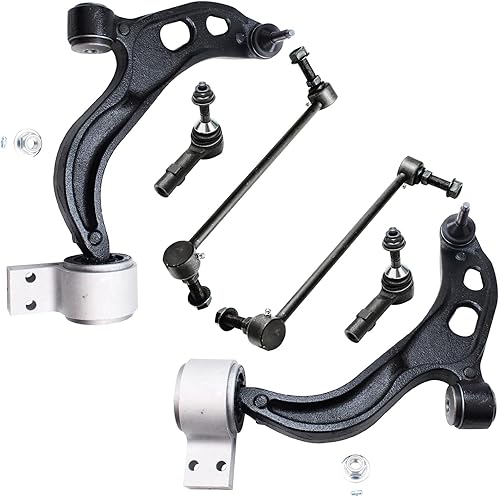 Miniatura 125 de Detroit Axle - Kit de brazos de control AWD para cargador Chrysler 300 Dodge Challenger Magnum, 2 brazos de control superiores delanteros con rótula
