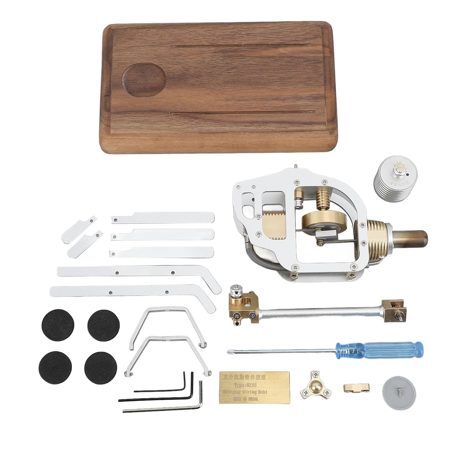 Kit modello elicottero motore Stirling artigianato squisito Tecnologia micromotore Fisica educativa Esperimento scientifico Giocattolo per bambini Progetti scientifici
