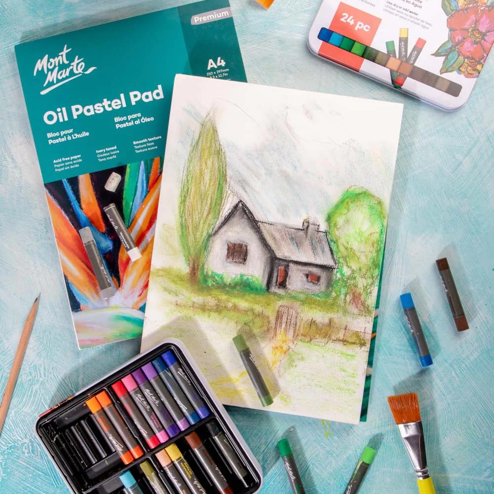 Mont Marte Oil Pastel Pad 200gsm 20 Sheets (A4) 1