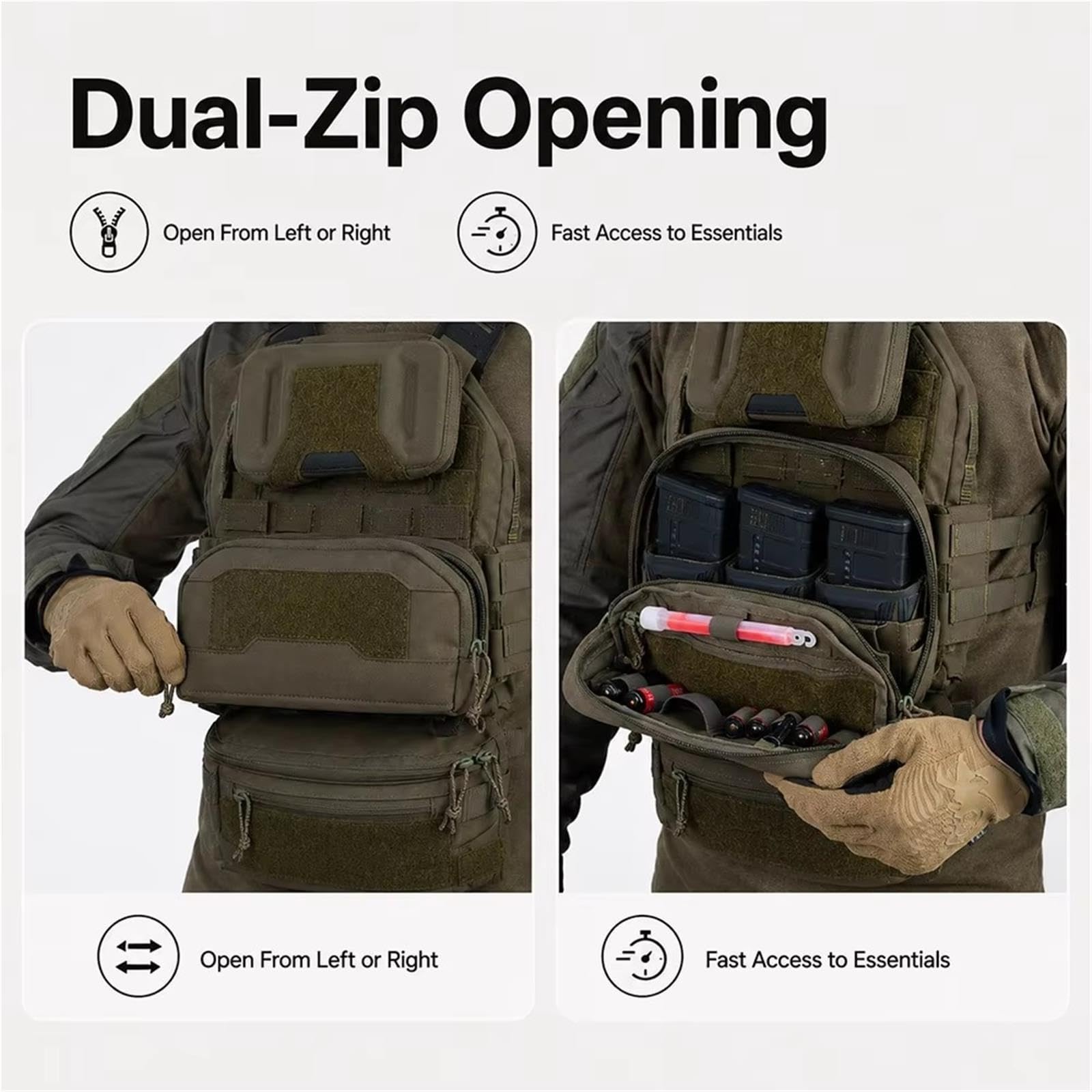 Pouch Admin Tattico MOLLE Organizer Modulare for Outdoor