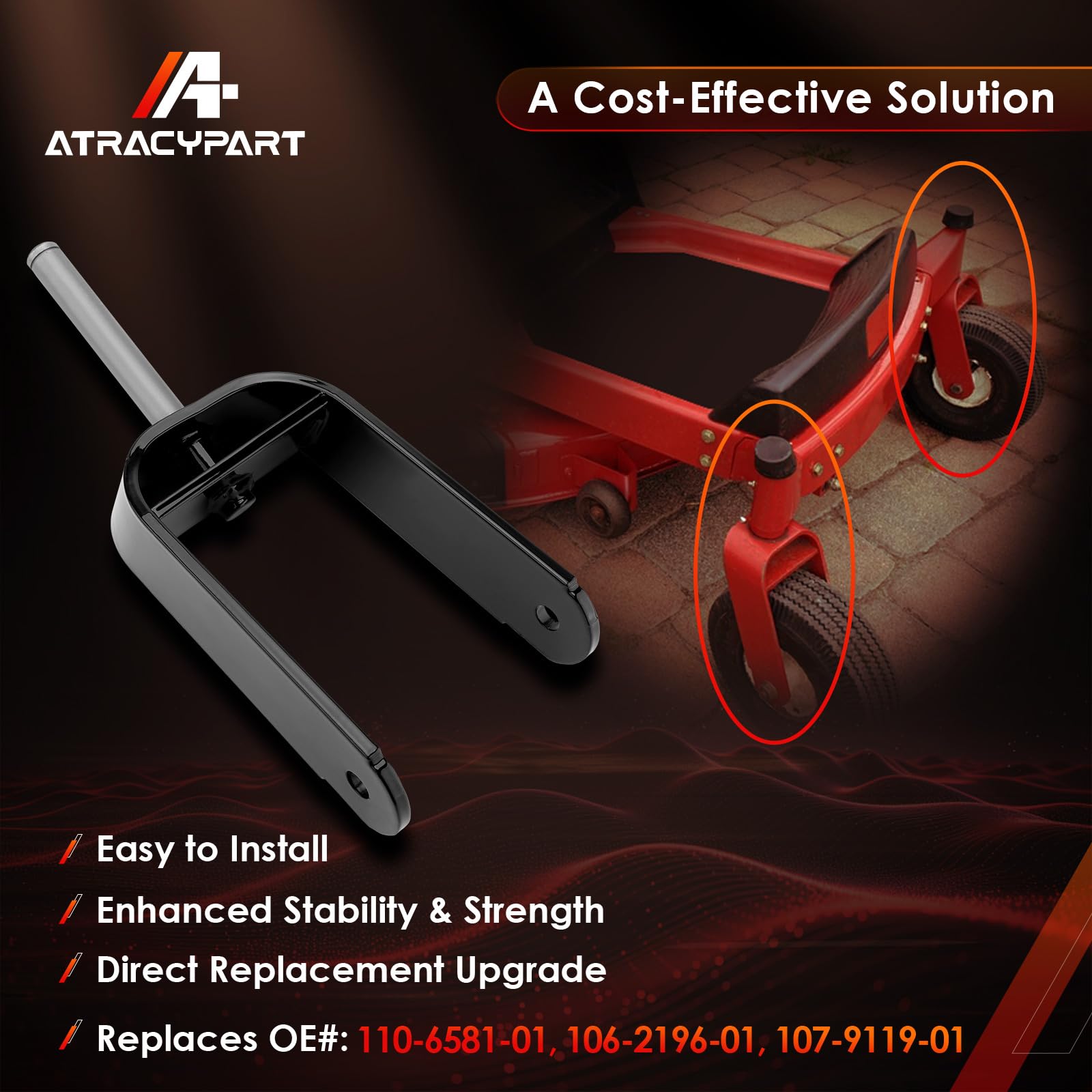 Amazon.com : ATRACYPART Caster Fork Assembly, Compatible