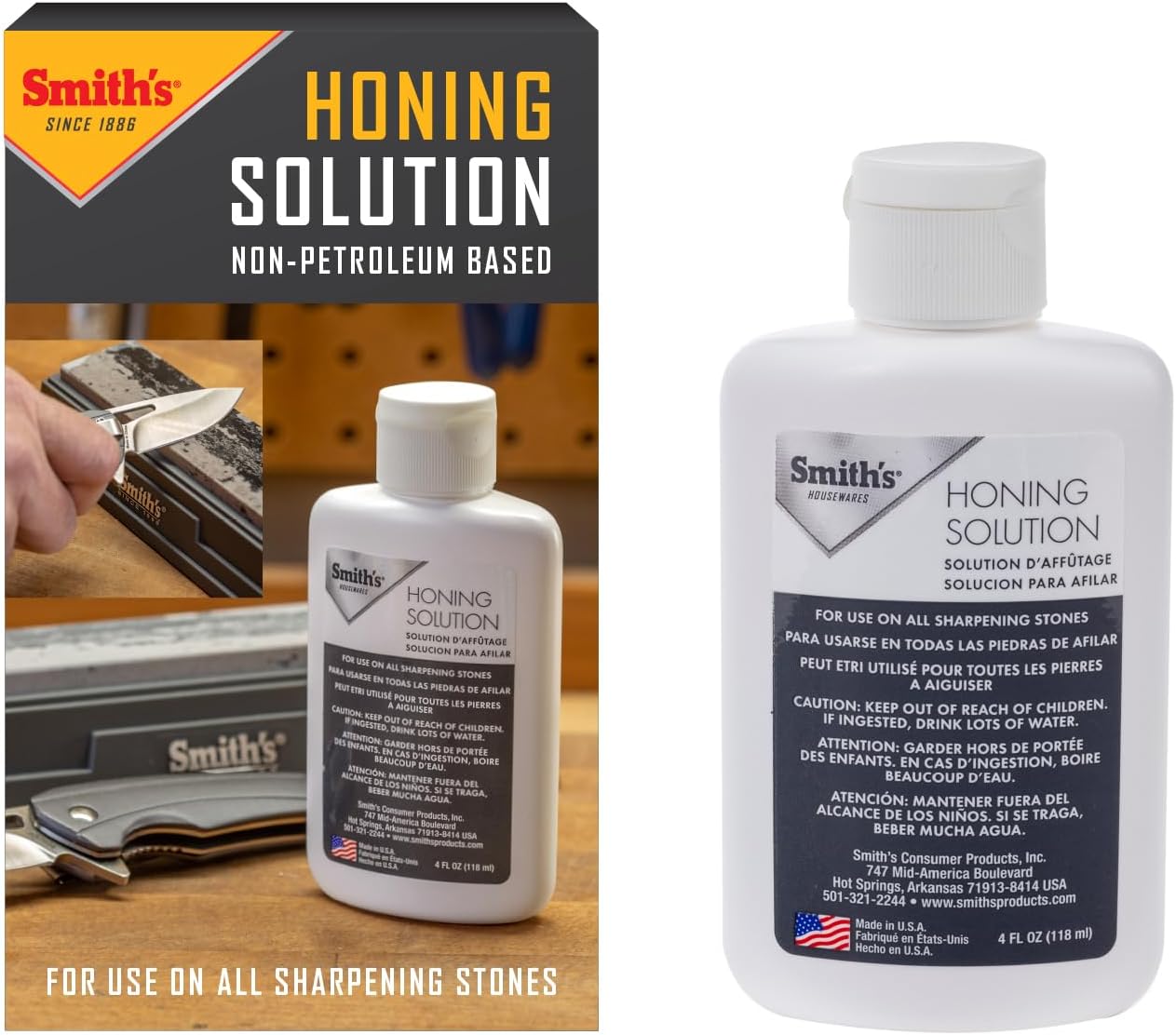 Abrasives Honing Solution, 4 Oz Bottle, Non-Petroleum #HON1