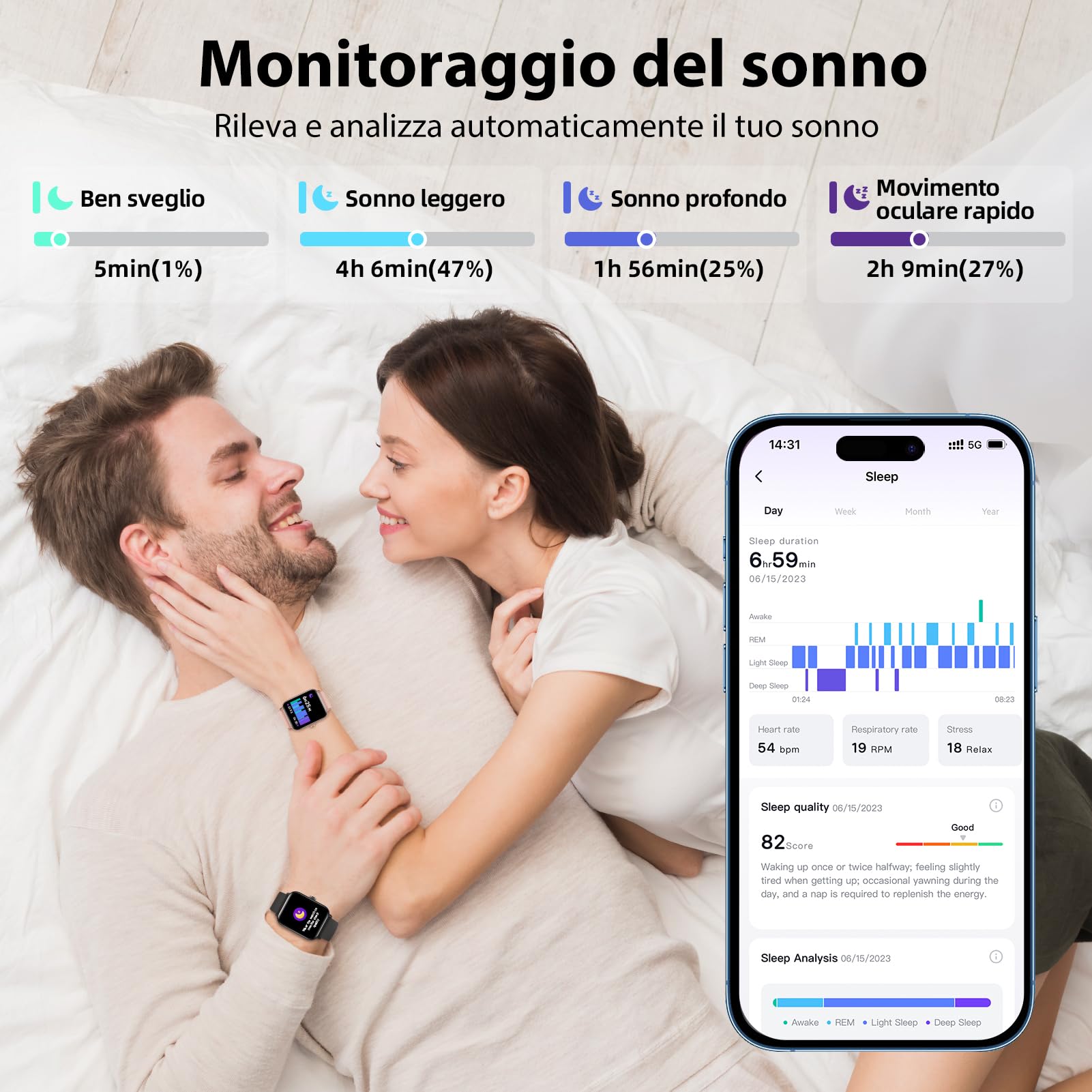 Smartwatch Uomo Donna Rispondi/Effettua Chiamate, 1.8" Orologio Alexa Integrata, SpO2/Frequenza Cardiaca/Sonno/Stress, 100+ Sports, Contacalorie/Passi, IP68 Smart Watch per Android/iOS (Rosa, 1.8)
