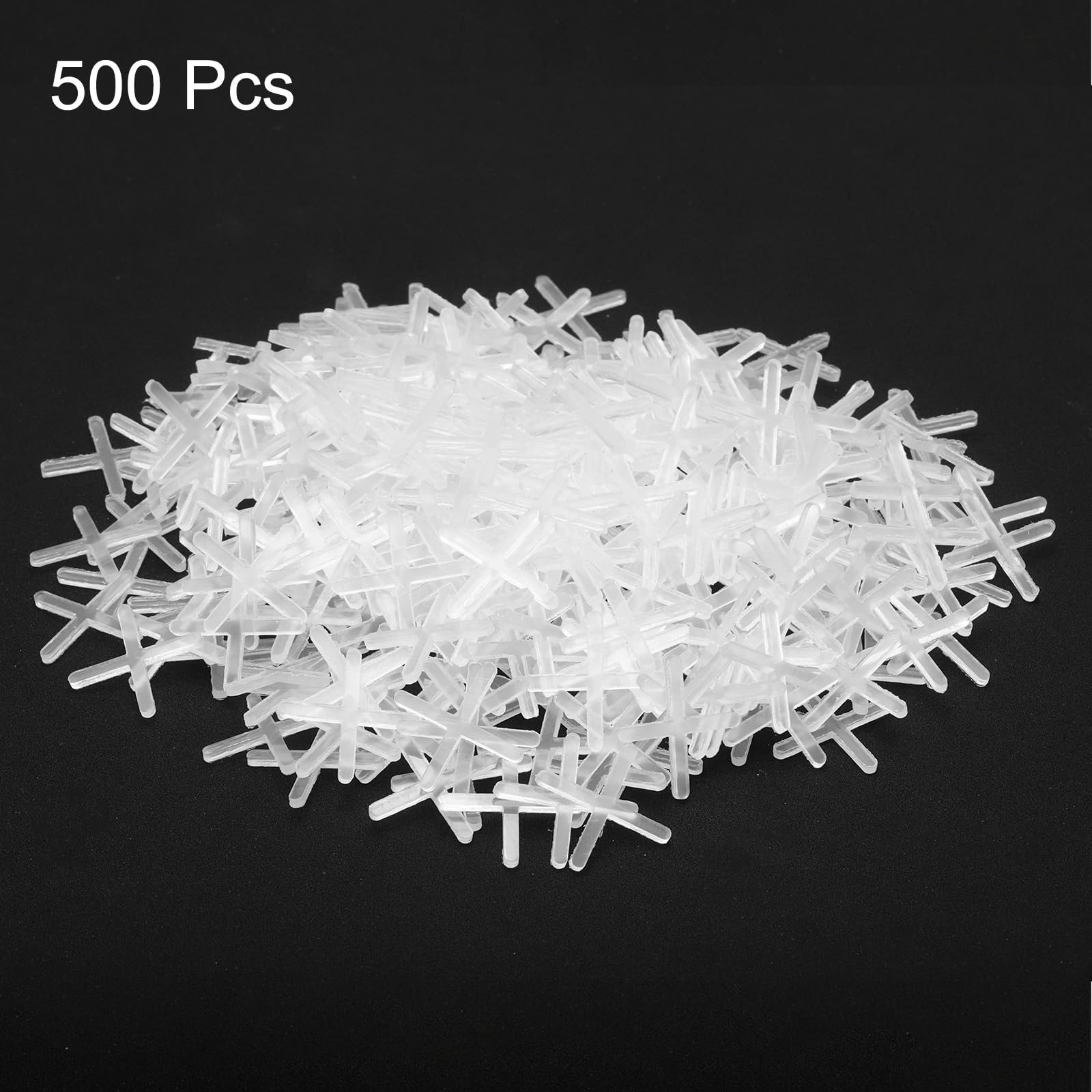 QUARKZMAN 500Pz Separatori per Piastrelle 2mm Croce in Plastica Rigida Livellatore di Piastrelle Spaziatura Clip per Installazione di Piastrelle Ceramiche A Parete E Pavimento