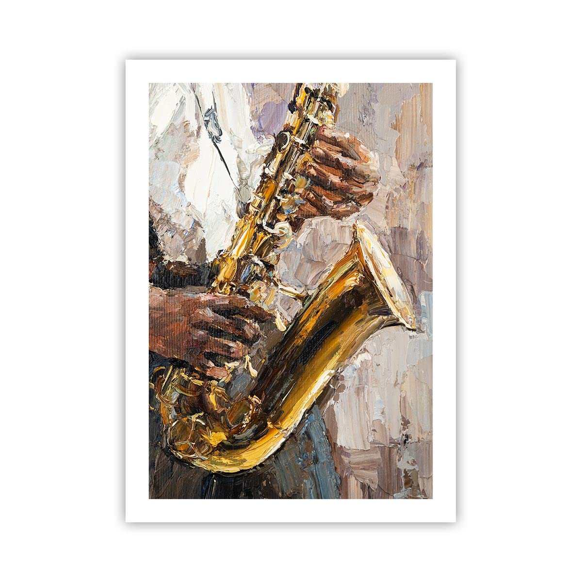 Wall Art Design Moderne Saxophone Affiche Décoration 50x70cm - 8
