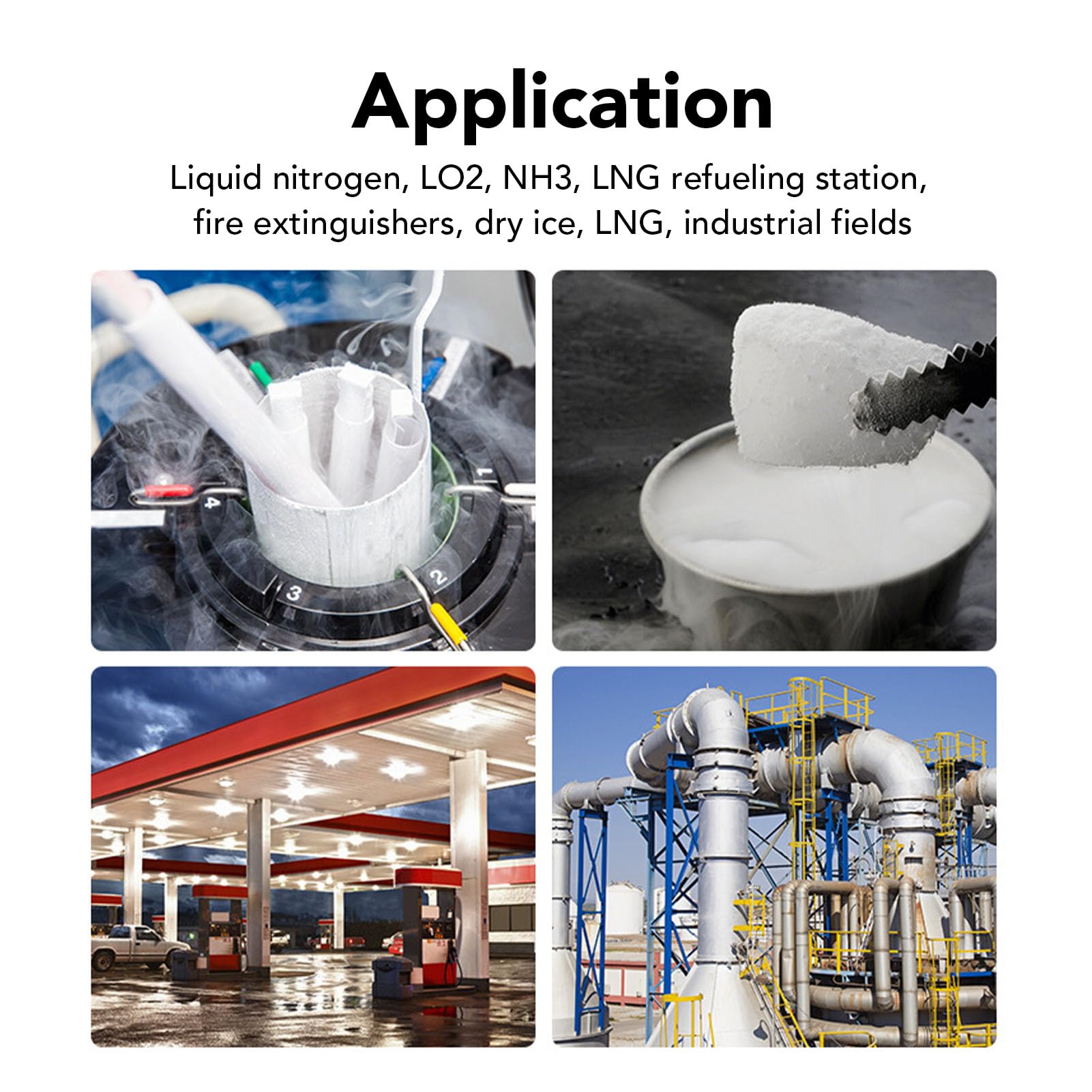 320 ℉ Guanti Protettivi per Basse Temperature, Guanti Criogenici in Pelle Impermeabili di Sicurezza Guanti Azoto Liquido LN2 per Conservazione Frigorifera di Azoto Liquido con