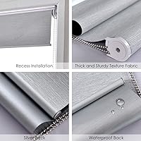 Vista 5 de ALLBRIGHT Cortinas enrollables con aislamiento térmico, 100% opacas, tela impermeable, 35 pulgadas de ancho con 95% de protección UV