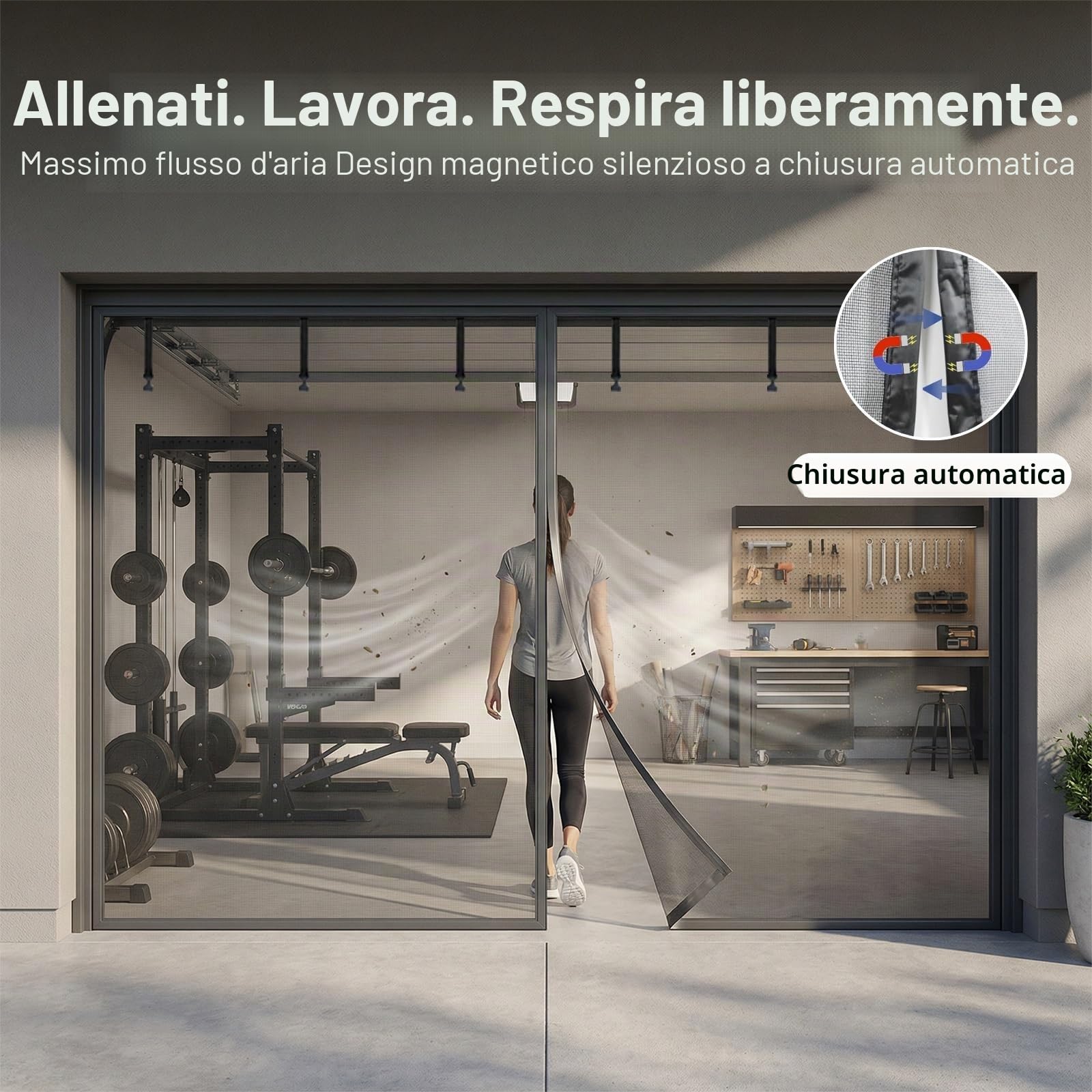 Zanzariera Magnetica per Porte Grandi Dimensioni Zanzarieras Finestra Rete Zanzariera Porta Finestra Magnetica Anti-Zanzare per Porte Scorrevoli, Garage 274 X 244 Cm(Nero,427 x 213 cm(14 x 7 ft))
