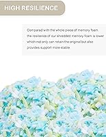 Vista 2 de Relleno de puf de 5 libras de alta densidad, relleno de espuma viscoelástica triturada para sofá, puf