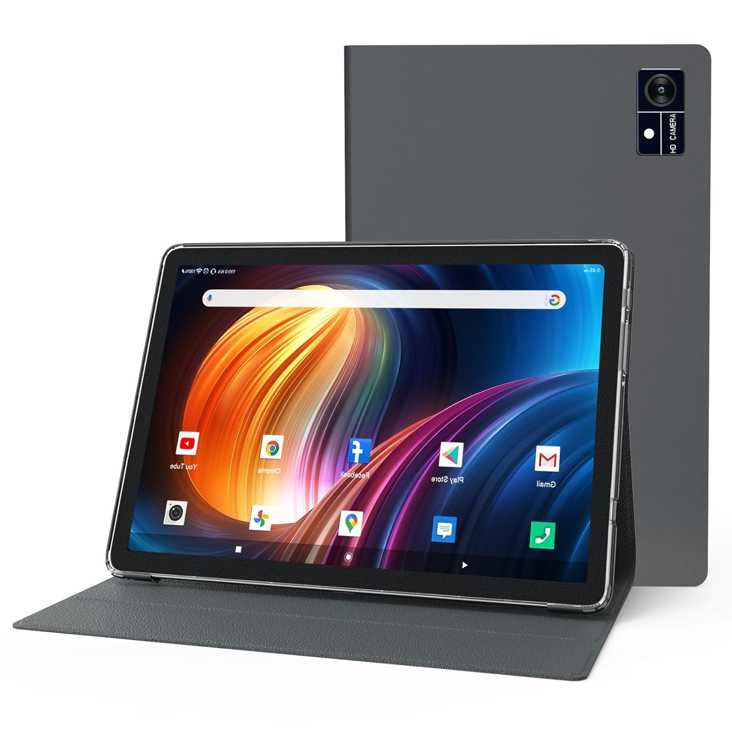 Latest Android Tablet with Case, 2026 Tablets Octa-Core 2.0GHz, 128GB ROM+16GB RAM+512GB Expandable, 10.1 inch Tableta wit...