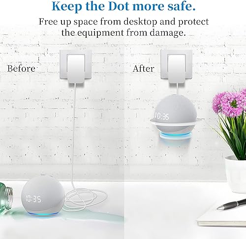 Miniatura 3 de HomeMount Dot5 Generation Soporte de pared  Soporte acrílico de 5 generación, estante de soporte de solución de ahorro de espacio compatible con